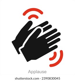 Applause and clap icon concept