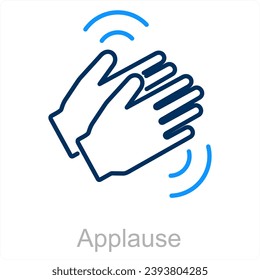 Applause and clap icon concept