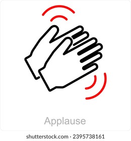 Applause and clap icon concept