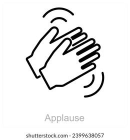 Applause and clap icon concept