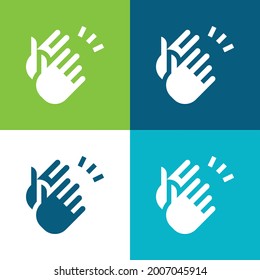 Applause Flat four color minimal icon set