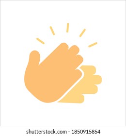 Applause Flat Icon Vector Logo Template Illustration