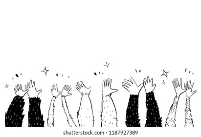 applause hand drawn