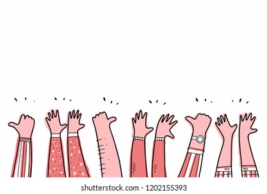 applause hand drawn