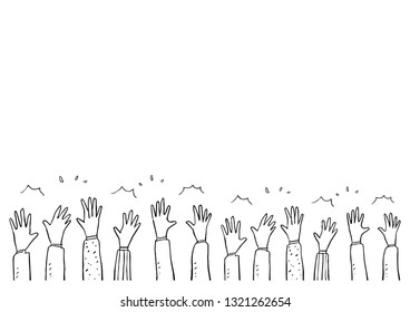 Applause hand drawn