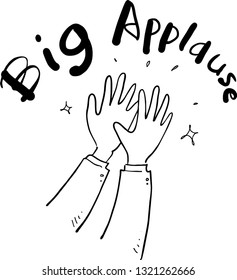 Applause hand drawn