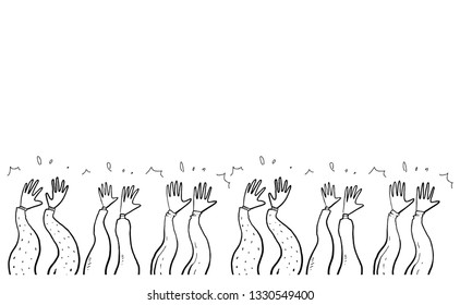 applause hand drawn