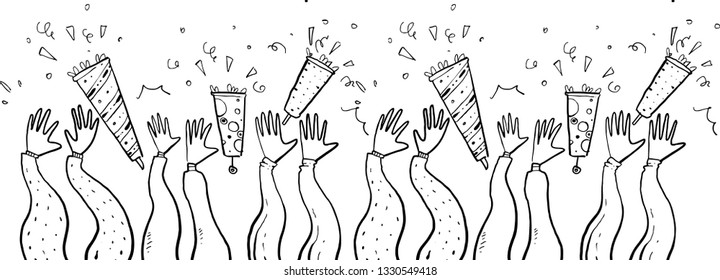 applause hand drawn