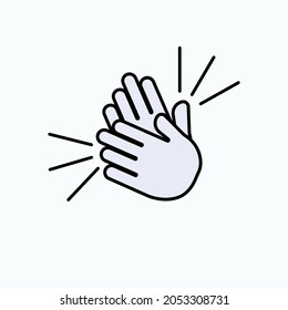 Applause Icon. Appreciation, Clap Symbol  - Vector.