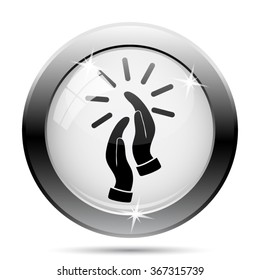 Applause icon. Internet button on white background. EPS10 vector.
