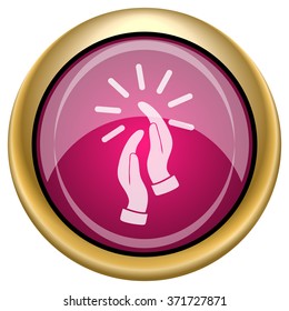 Applause icon. Internet button on white background. EPS10 vector.
