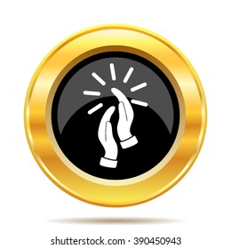 Applause icon. Internet button on white background. EPS10 vector.
