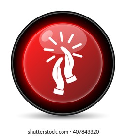 Applause icon. Internet button on white background. EPS10 vector
