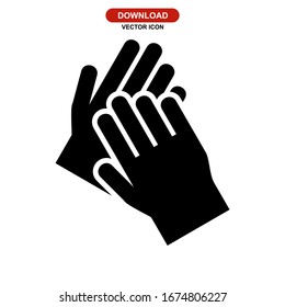 applause icon or logo isolated sign symbol vector illustration - high quality black style vector icons
