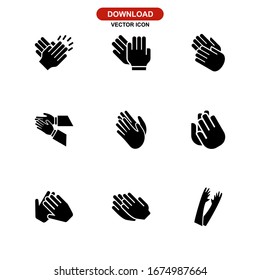 applause icon or logo isolated sign symbol vector illustration - Collection of high quality black style vector icons
