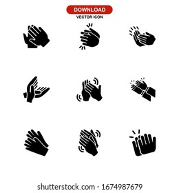 applause icon or logo isolated sign symbol vector illustration - Collection of high quality black style vector icons
