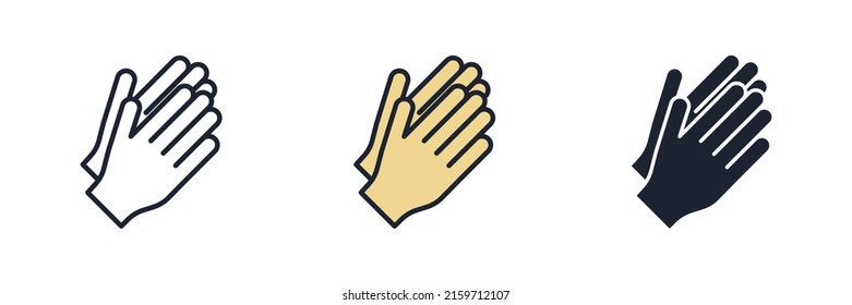 applause icon symbol template for graphic and web design collection logo vector illustration