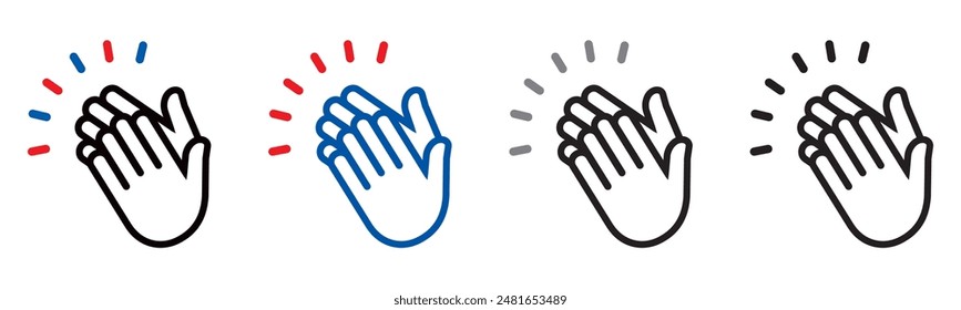 APPLAUSE ICON WITH VECTOR HANDS