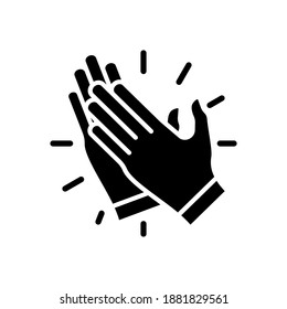 diseño de ilustración vectorial de icono de aplauso