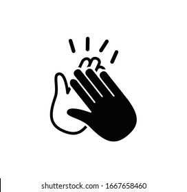 Applause icon vector logo illustration