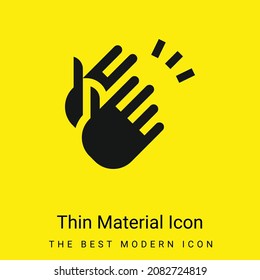 Applause minimal bright yellow material icon