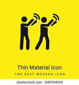 Applause minimal bright yellow material icon