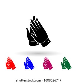 Applause multi color icon. Simple glyph, flat vector of theatre icons for ui and ux, website or mobile application