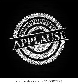 Applause on chalkboard