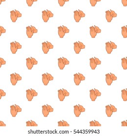 Applause pattern. Cartoon illustration of applause vector pattern for web