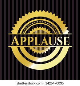 Applause shiny badge. Vector Illustration. Detailed.