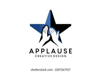 Applause Vector Illustration Logo Design In Star Icon