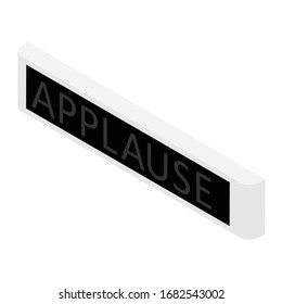 Applause warning board message vector