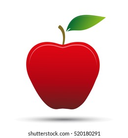 Apple Cartoon Clip Art Isolated On Stock Vector (Royalty Free ...