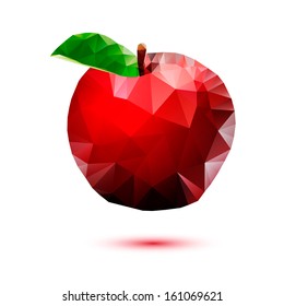 Apple abstract isolated on a white backgrounds