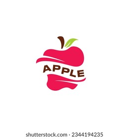 Apple Abstract Logo Design. Apple Fruit Vector