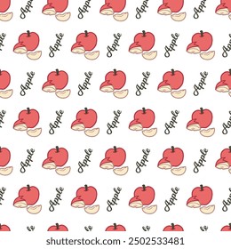 Apple Abundance Seasonal Orchard Autumn Pattern. Ideal for any project that calls for a touch of nature's bounty and a celebration of the apple harvest.