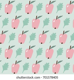 apple and acorn leave pattern