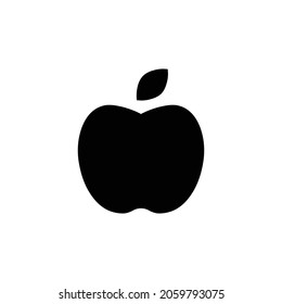 apple alt Icon. Flat style design isolated on white background. Vector illustration