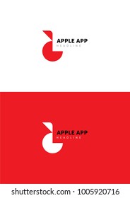 Apple app logo template.