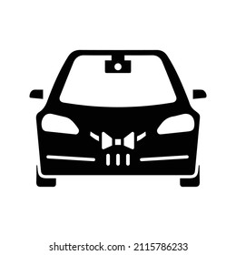 Apple, auto, automobile, vehicle icon. Black vector graphics. 38