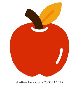 Apple Autumn vector icon illustration