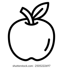 Apple Autumn vector icon illustration