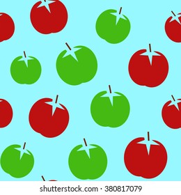 Apple back pattern seamless blue