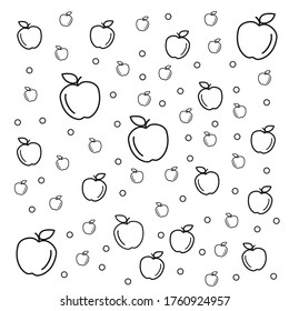 Apple backgorund with white background