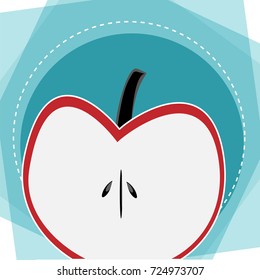 Apple background advertising design