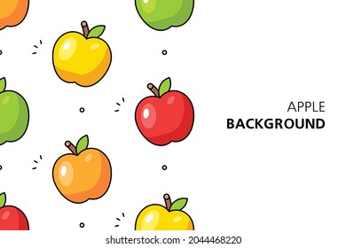 Fondo Apple. Diseño de iconos. Elementos de plantilla. aislado en fondo blanco