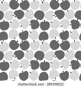 Apple background. Seamless pattern.Vector.