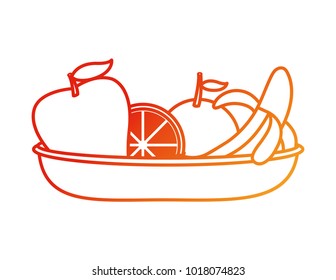 Apple banana and orange design