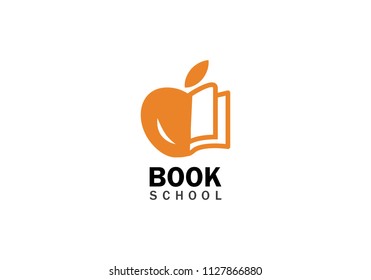 Apple becomes a book school logo