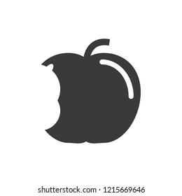 Apple Big Bite Vector Icon